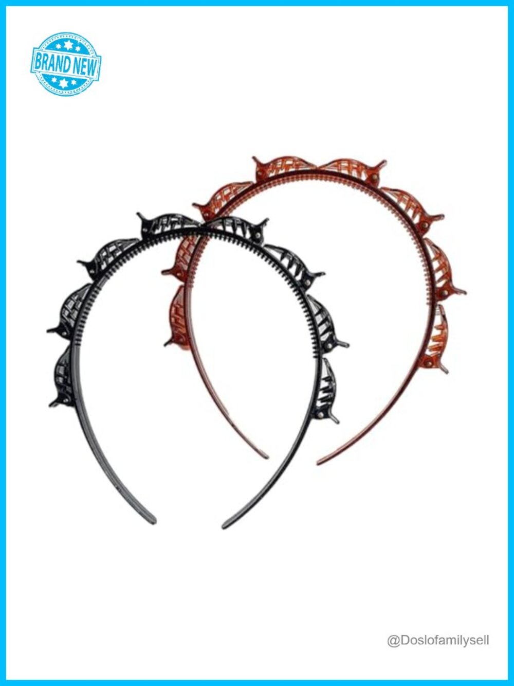 2 Pack Clip Headband for Twisty Bangs with 8 Mini Clips Y2K 90s Hair Accessories